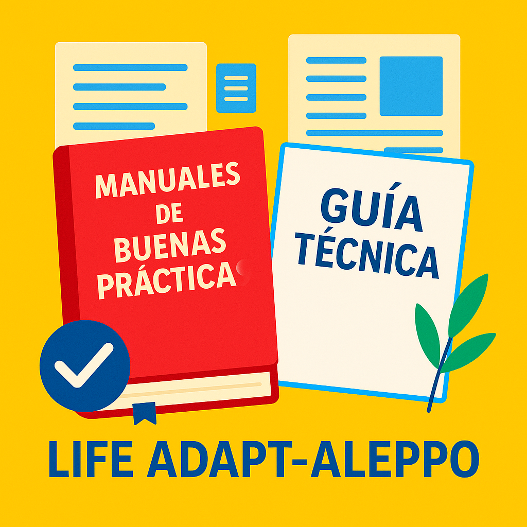 Disponibles las guías técnicas y manuales de buenas prácticas con los resultados de los trabajos demostrativos desarrollados con LIFE ADAPT-ALEPPO